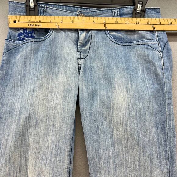 Killah Marylin Women's Straight Leg Jeans Size 27 (4) Light Wash - Picture 2 of 16